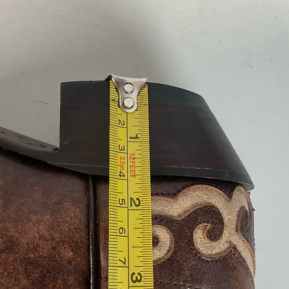 Tony Lama Cassidy & Santa Fe Cowgirl Boots 5 B Tooled Inlay (2) Pair - Picture 9 of 16